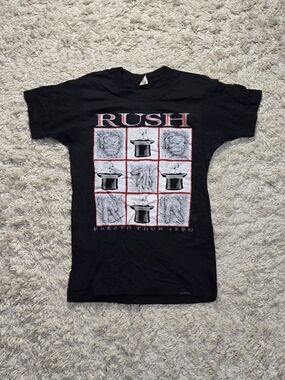 VTG 90s Rush Presto Tour  Graphic T Shirt S